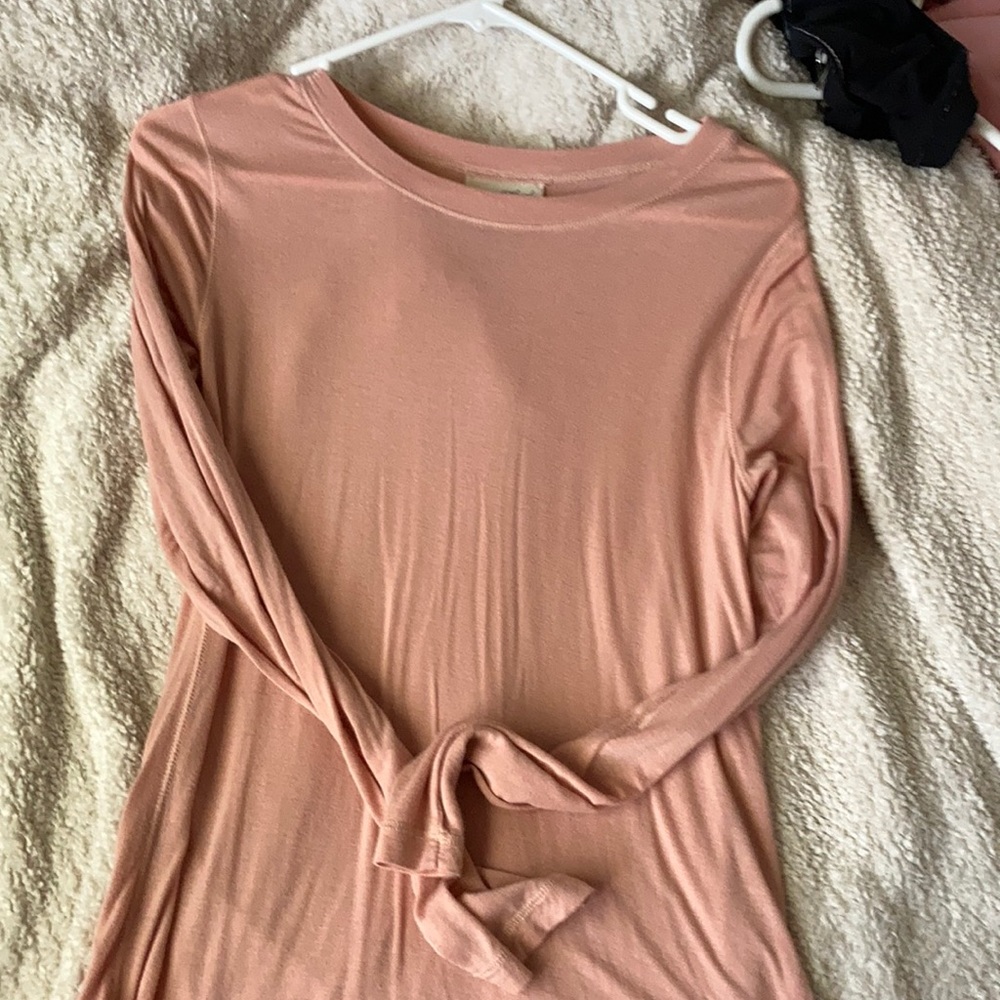 pink long sleeve tee NEW, size M